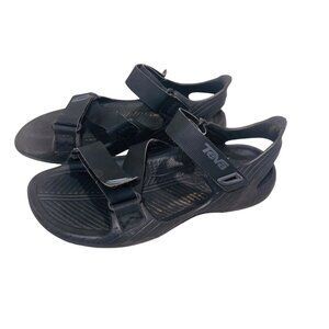 Teva Adjustable Black Sandals 4 Open-Toe Lightweight Trail Hiking Outdoor Shoes